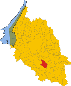 Map of comune of Bovolone (province of Verona, region Veneto, Italy)